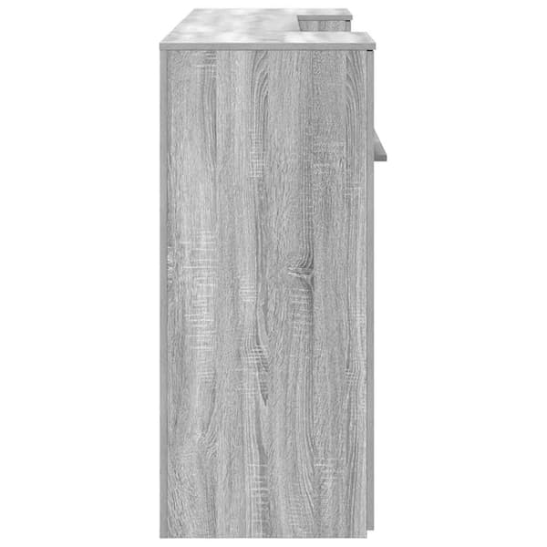 vidaXL Receptionsdisk grå sonoma 200x50x103,5 cm konstruerat trä Grå