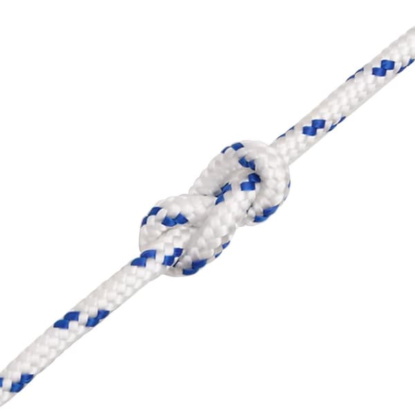 vidaXL Båtlina vit 4 mm 50 m polypropylen