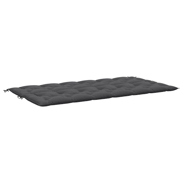 vidaXL Bänkdyna för trädgården antracit 200x(50+50)x7 cm oxfordtyg Antracit