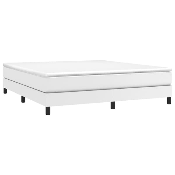 vidaXL Ramsäng vit 160x200 cm konstläder Vit