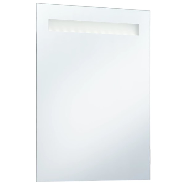 vidaXL Badrumsspegel LED 60x80 cm Silver