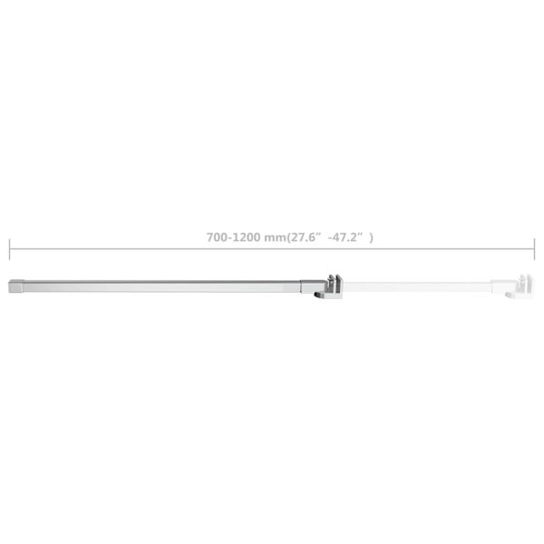 vidaXL Stödarm för duschvägg 70-120 cm