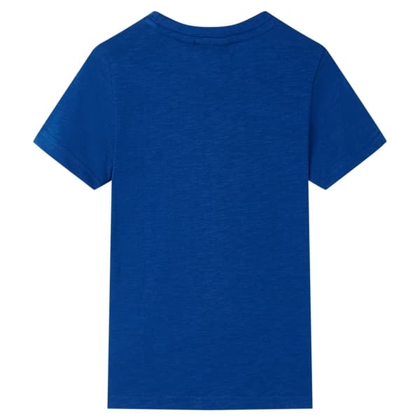 vidaXL T-shirt för barn mörkgrå 128 Blå