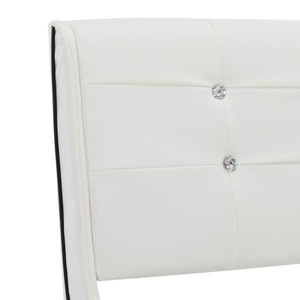 vidaXL Sängram vit konstläder 90x200 cm Vit