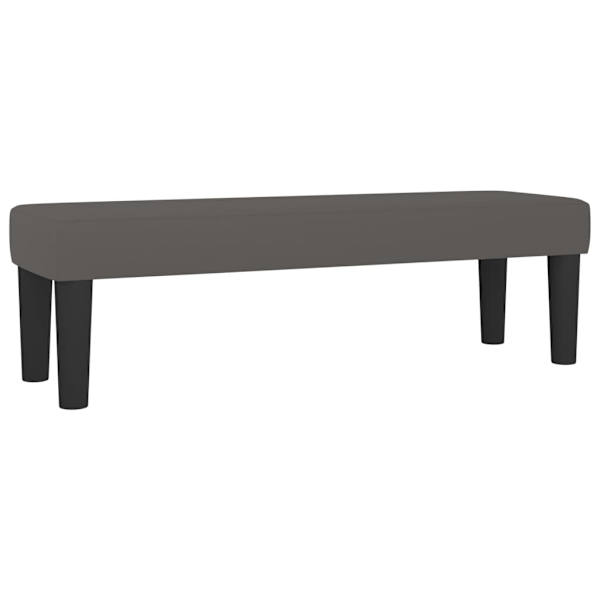 vidaXL Ramsäng med madrass grå 180x200 cm konstläder Grå