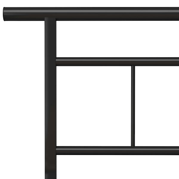 vidaXL Sängram svart metall 200x200 cm Svart