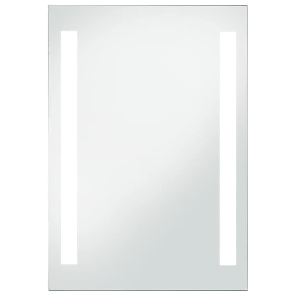 vidaXL Badrumsspegel LED 60x80 cm Silver