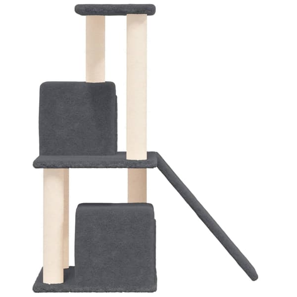 vidaXL Klösträd med sisalpelare mörkgrå 82 cm Grå