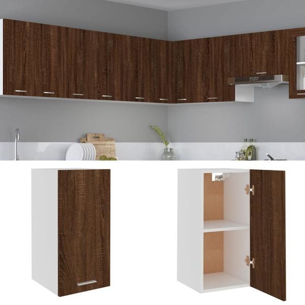 vidaXL Väggskåp brun-ek 29,5x31x60 cm konstruerat trä Brun