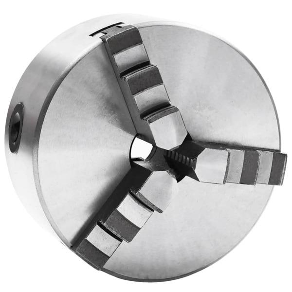 vidaXL 3-backs självjusterande svarvchuck 125 mm stål