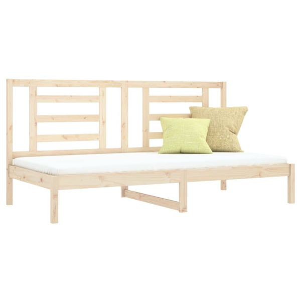 vidaXL Dagbädd 80x200 cm massiv furu Brun