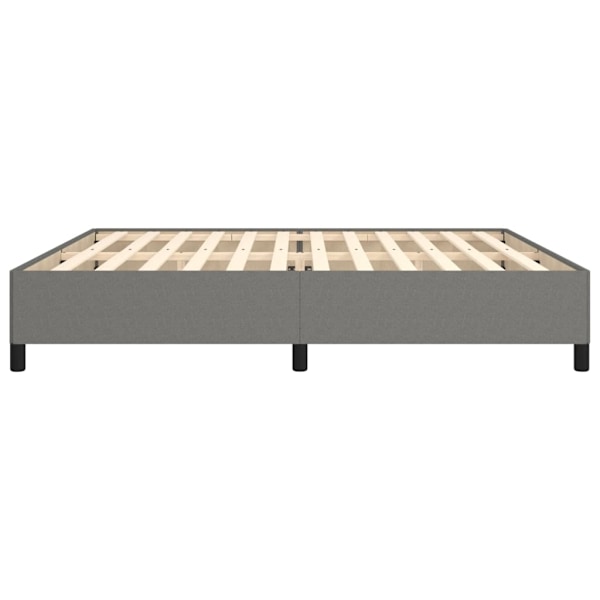 vidaXL Sängram mörkgrå 200x200 cm tyg Grå