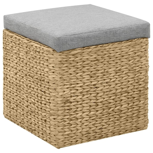 vidaXL Ottoman set 2 delar sjögräs grå grå