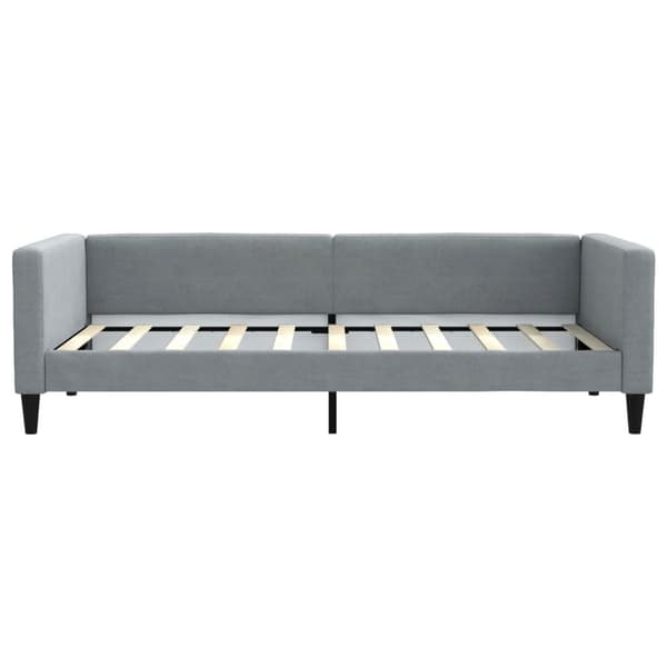 vidaXL Dagbädd ljusgrå 90x190 cm tyg Grå