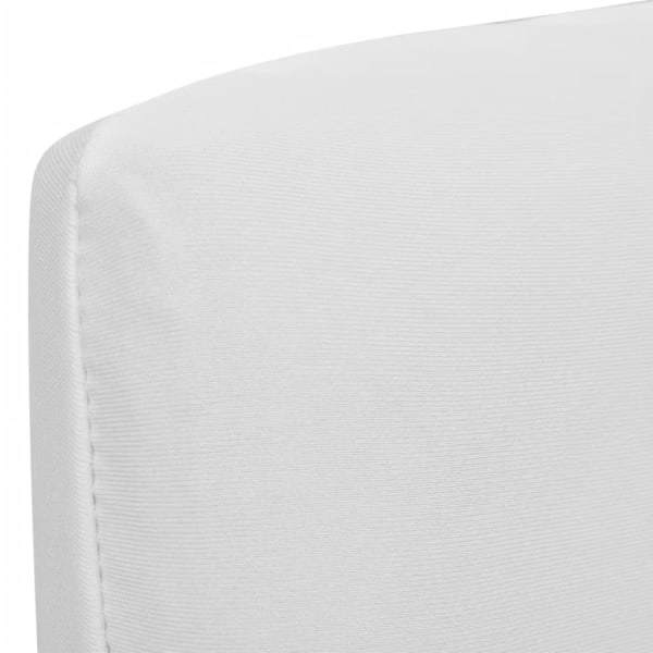 vidaXL Stolsöverdrag 6 st stretch vit Vit