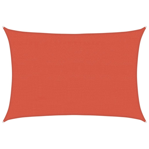 vidaXL Solsegel 160 g/m² terrakotta 4x6 m HDPE Orange