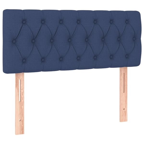 vidaXL Ramsäng med madrass blå 90x190 cm tyg Blå