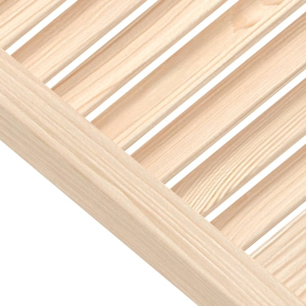 vidaXL Skåpluckor lamelldesign 4 st 99,3x39,4 cm massiv furu Brun