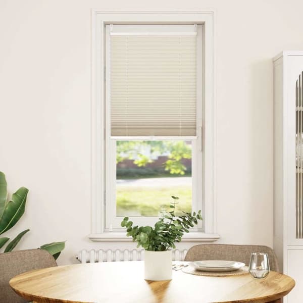 vidaXL Plisségardin 60x125 cm creme Creme