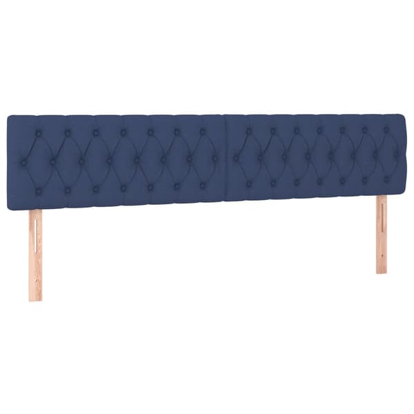 vidaXL Ramsäng med madrass blå 200x200 cm tyg Blå