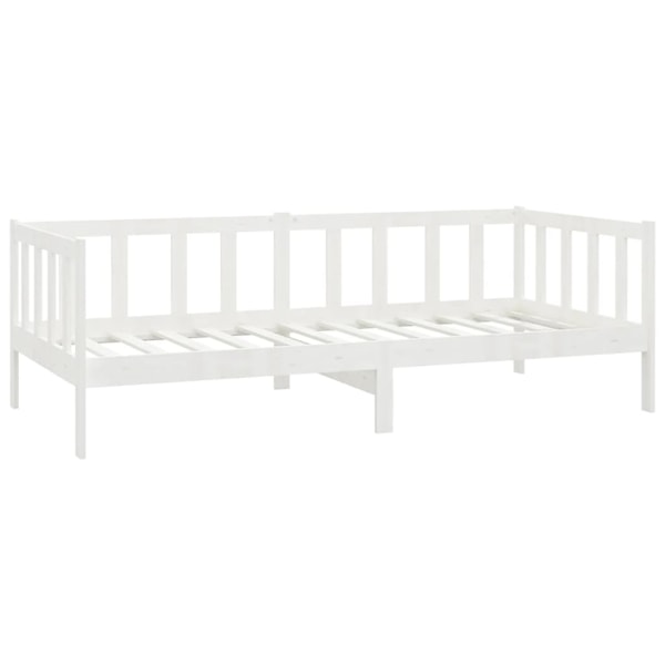 vidaXL Dagbädd vit massiv furu 90x200 cm Vit