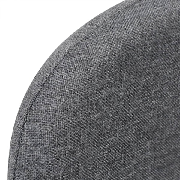vidaXL Bäddfåtölj 59,5x72x72,5 cm tyg ljusgrå grå