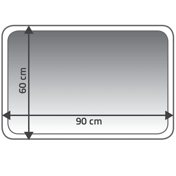 RIDDER Badrumsmatta Coins grå 60x90 cm 7103307 grå