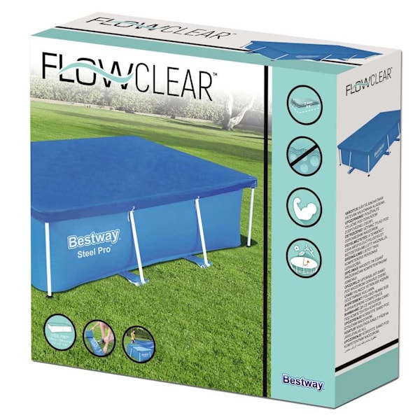 Bestway Poolöverdrag Flowclear 259x170 cm Blå