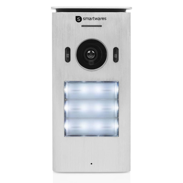Smartwares Porttelefon med video för 3 lägenheter 20,5x8,6x2,1 c Vit