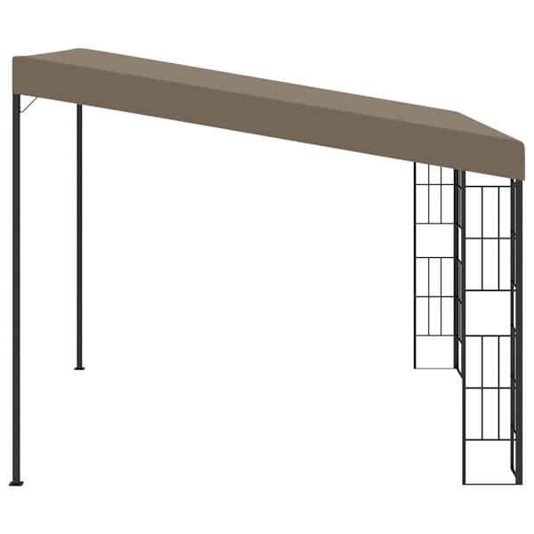 vidaXL Väggmonterad paviljong 3x3 m taupe tyg Taupe