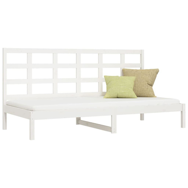 vidaXL Dagbädd vit 80x200 cm massiv furu Vit