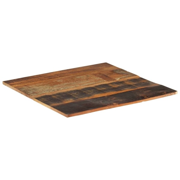 vidaXL Fyrkantig bordsskiva 70x70 cm 15-16 mm massivt återvunnet trä multifärg