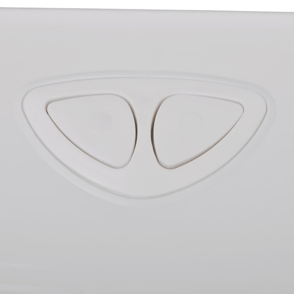 vidaXL Cistern till toalett 3/6 L vit Vit