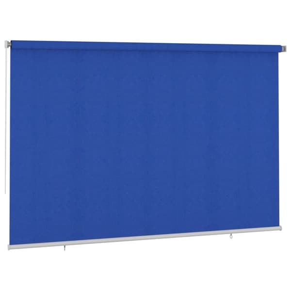 vidaXL Rullgardin utomhus 355 (B) x 230 (H) cm blå HDPE Blå