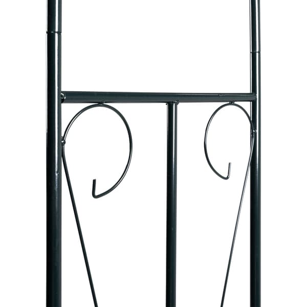 vidaXL Trädgårdsbåge mörkgrön 120x38x258 cm järn Grön