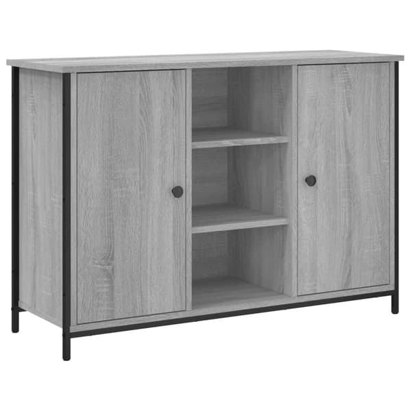 vidaXL Skänk grå sonoma 100x35x70 cm konstruerat trä Grå