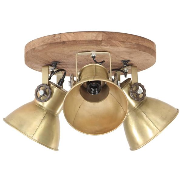 vidaXL Taklampa industriell 25 W mässing 42x27cm E27 multifärg