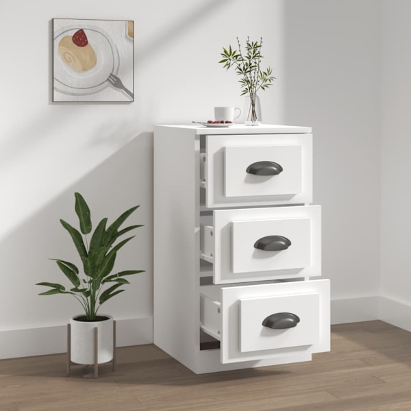 vidaXL Byrå vit 36x35,5x67,5 cm konstruerat trä Vit