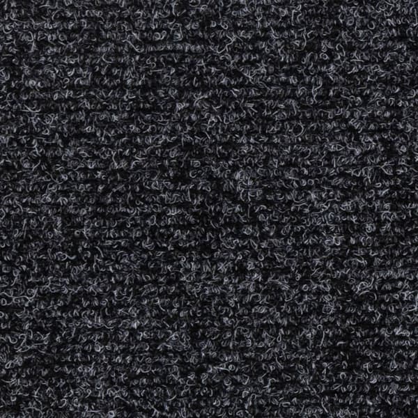 vidaXL Trappmattor självhäftande 15 st 76x20 cm mörkgrå rektangulära grå
