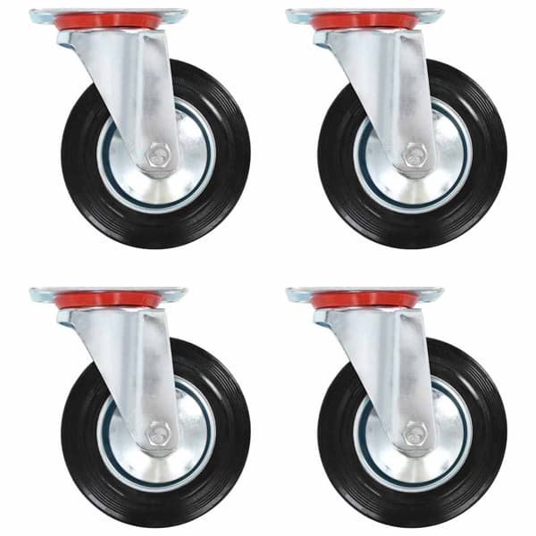 vidaXL Länkhjul 4 st 160 mm