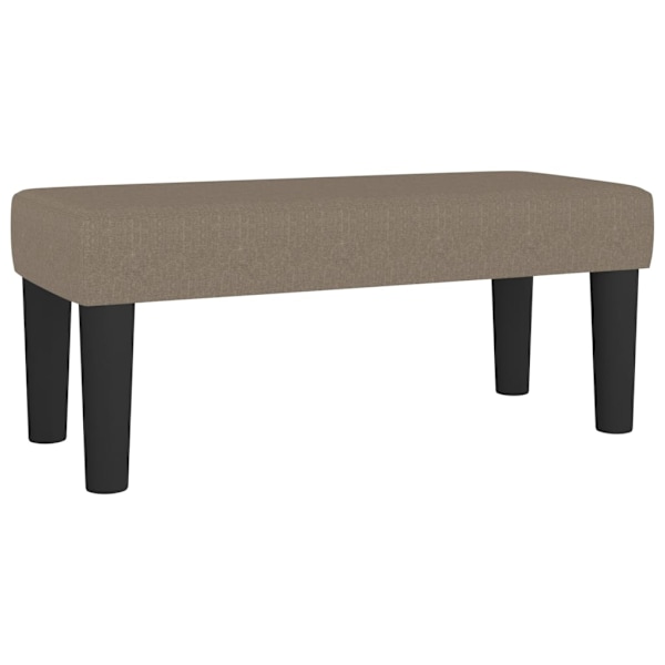 vidaXL Ramsäng med madrass taupe 120x200 cm tyg Taupe