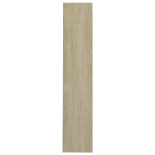 vidaXL Väggmonterat skoställ sonoma-ek 80x18x90 cm konstruerat trä Brun