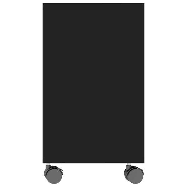 vidaXL Sidobord svart 70x35x55 cm konstruerat trä Svart