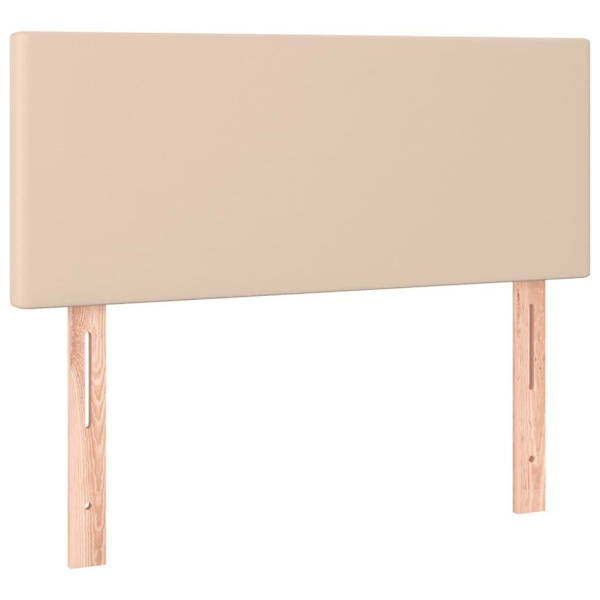 vidaXL Sänggavel cappuccino 80x5x78/88 cm konstläder Brun