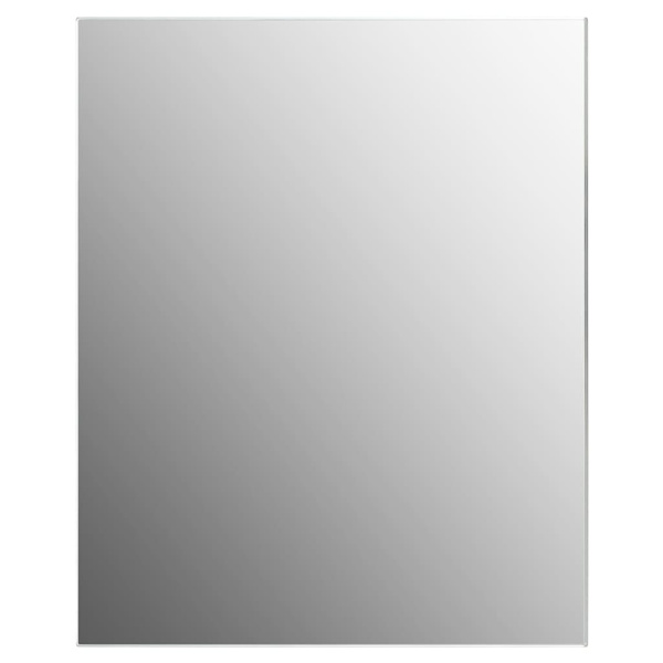 vidaXL Väggspegel utan ram LED-belysning rektangulär Silver