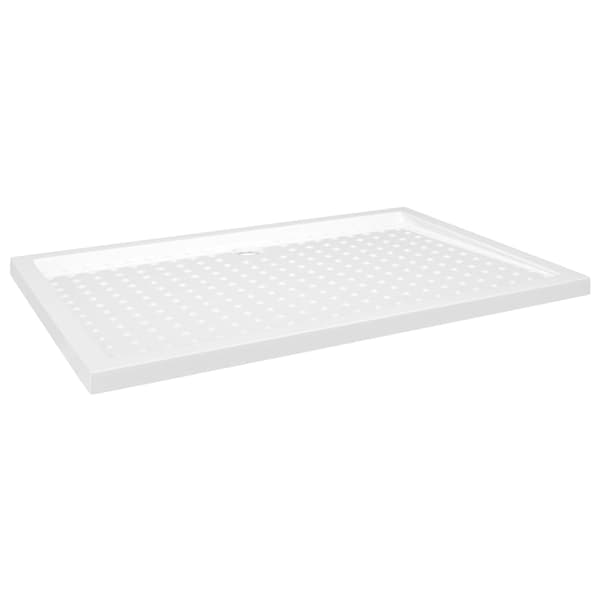 vidaXL Duschkar med prickar vit 80x120x4 cm ABS Vit