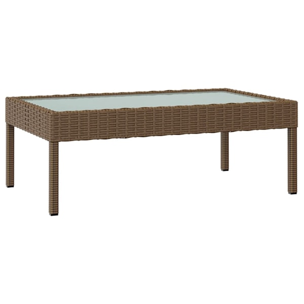 vidaXL Loungegrupp med dynor 16 delar konstrotting brun Brun