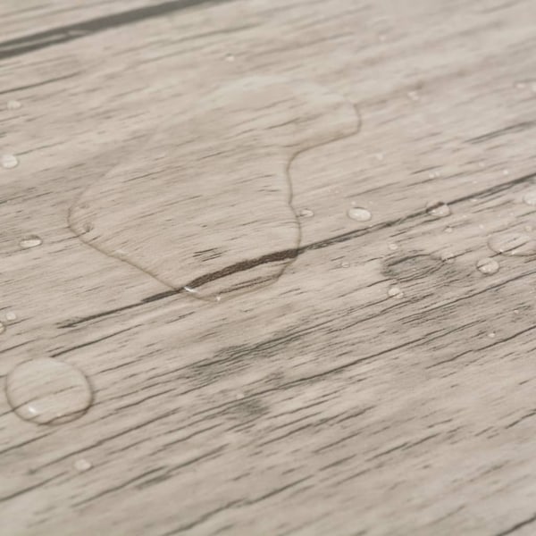 vidaXL Ej självhäftande PVC-golvplankor 5,26 m² 2 mm ek grå