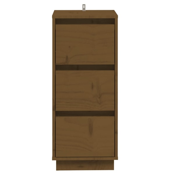 vidaXL Skänkar 2 st honungsbrun 32x34x75 cm massiv furu Brun