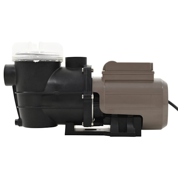vidaXL Poolpump med timer svart 0,25 HK 8000 L/tim Svart